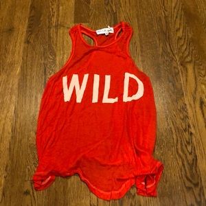 Wildfox “WILD” tank top